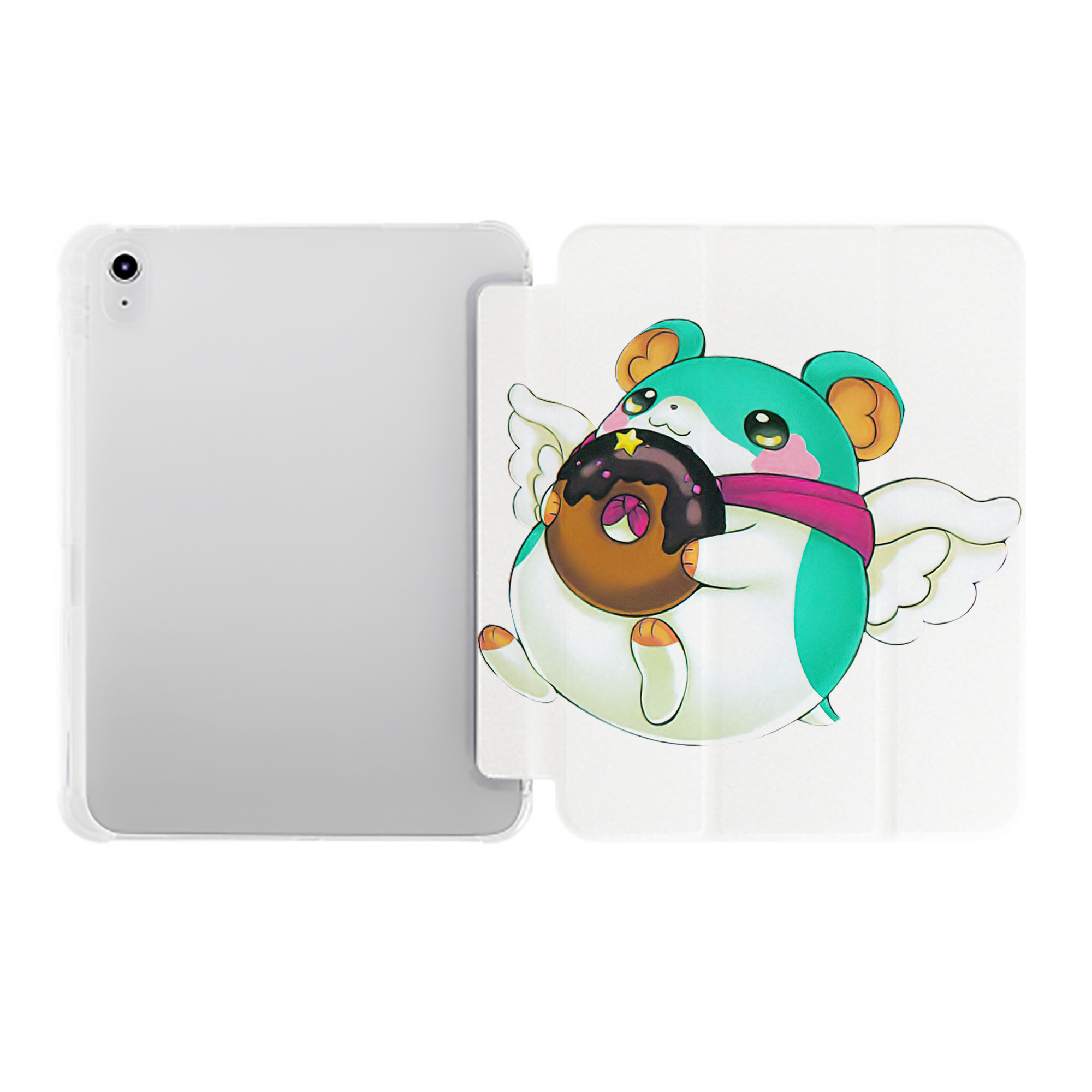 （画像用） 遊☆戯☆王 Yu-Gi-Oh! IPad ケース ペン収納付き 三つ折りスタンド PUレザー×シリコン 対応機種9.5/10.5/10.9インチ